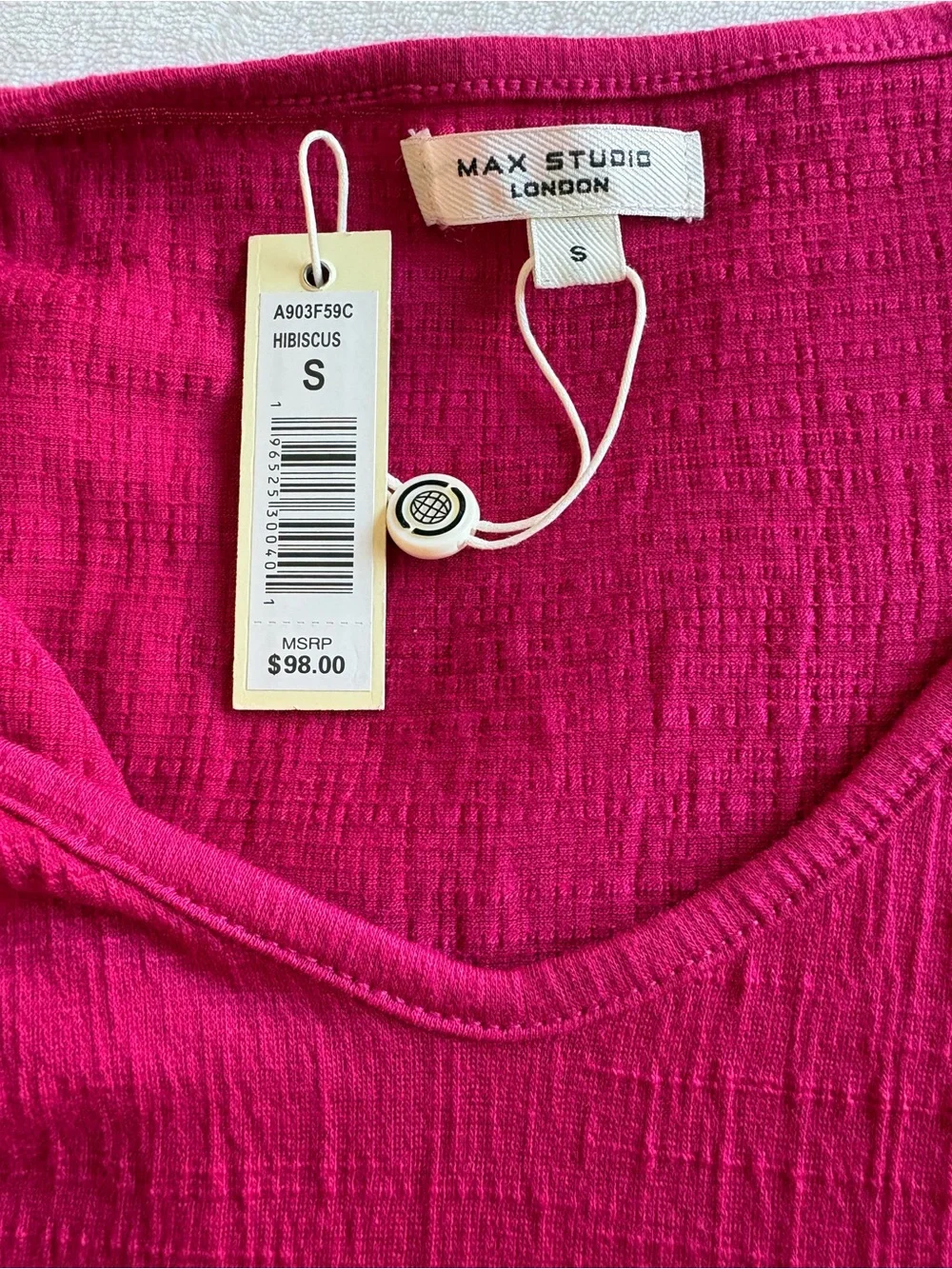 Max Studio Hibiscus Tiered V-Neck Babydoll Mini Dress with Flutter Sleeves - NWT